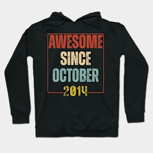 Awesome Since October 2014 The Original Vintage Birthday Hoodie